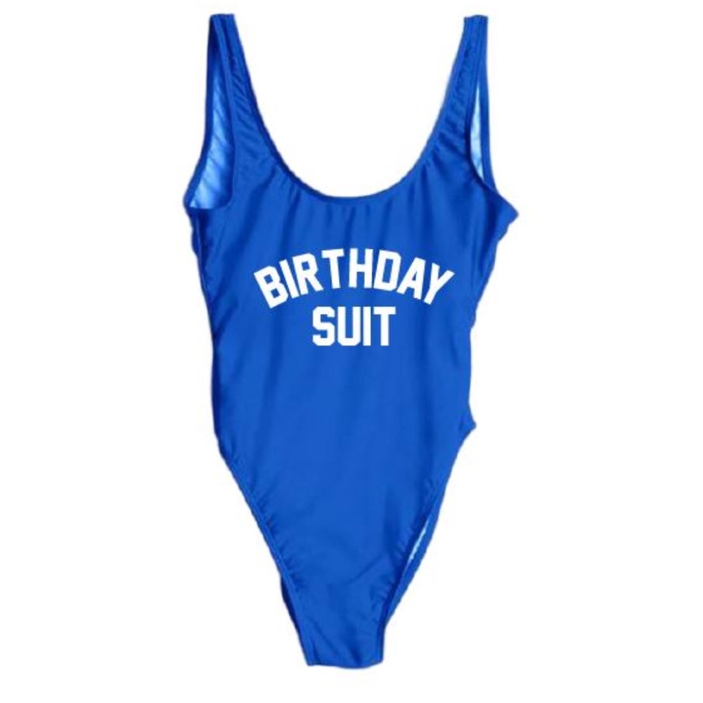 NEVER WORN - Birthday Suit One Piece Swimsuit